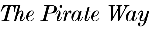 Font : Modern_Becker_Extd_Italic Custom Text : The Pirate Way Test your own text here Click to download or to view this font on a tshirt that can be custom printed in Bali