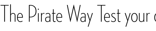 Font : NeutrafaceCondensedPS-Light Custom Text : The Pirate Way Test your own text here Click to download or to view this font on a tshirt that can be custom printed in Bali
