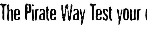 Font : Nicotine-Stains Custom Text : The Pirate Way Test your own text here Click to download or to view this font on a tshirt that can be custom printed in Bali