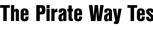 Font : NimbusSanDEEBlaCon Custom Text : The Pirate Way Test your own text here Click to download or to view this font on a tshirt that can be custom printed in Bali