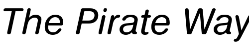 Font : NimbusSanDRegItaRo1 Custom Text : The Pirate Way Test your own text here Click to download or to view this font on a tshirt that can be custom printed in Bali