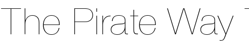 Font : NimbusSanDUltLig Custom Text : The Pirate Way Test your own text here Click to download or to view this font on a tshirt that can be custom printed in Bali