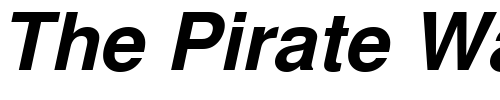 Font : NimbusSanLCY-Bold-Italic Custom Text : The Pirate Way Test your own text here Click to download or to view this font on a tshirt that can be custom printed in Bali