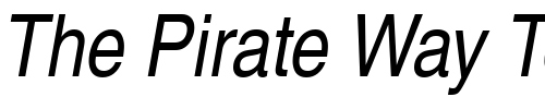 Font : NimbusSanLCon-Italic Custom Text : The Pirate Way Test your own text here Click to download or to view this font on a tshirt that can be custom printed in Bali