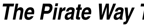 Font : NimbusSanLEECon-Bold-Italic Custom Text : The Pirate Way Test your own text here Click to download or to view this font on a tshirt that can be custom printed in Bali