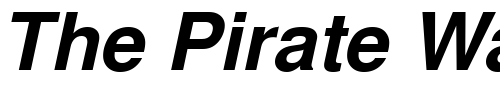 Font : NimbusSanLGR-Bold-Italic Custom Text : The Pirate Way Test your own text here Click to download or to view this font on a tshirt that can be custom printed in Bali