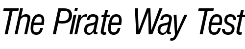 Font : NimbusSanPEECon-Italic Custom Text : The Pirate Way Test your own text here Click to download or to view this font on a tshirt that can be custom printed in Bali