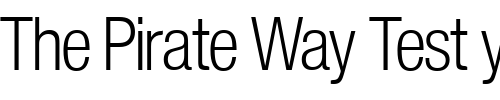 Font : NimbusSanPEELigCon Custom Text : The Pirate Way Test your own text here Click to download or to view this font on a tshirt that can be custom printed in Bali