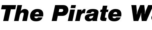 Font : NimbusSanTBla-Italic Custom Text : The Pirate Way Test your own text here Click to download or to view this font on a tshirt that can be custom printed in Bali