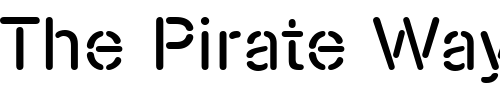 Font : NimbusSteDEE Custom Text : The Pirate Way Test your own text here Click to download or to view this font on a tshirt that can be custom printed in Bali