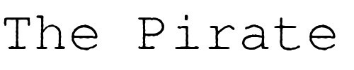 Font : Nimbus_Mono_AntLReg Custom Text : The Pirate Way Test your own text here Click to download or to view this font on a tshirt that can be custom printed in Bali