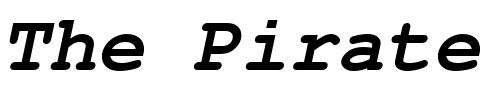 Font : Nimbus_Mono_L_Bold_Oblique Custom Text : The Pirate Way Test your own text here Click to download or to view this font on a tshirt that can be custom printed in Bali