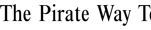 Font : Nimbus_Roman_Becker_No9TCon Custom Text : The Pirate Way Test your own text here Click to download or to view this font on a tshirt that can be custom printed in Bali