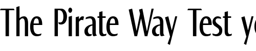 Font : Norma-Compr Custom Text : The Pirate Way Test your own text here Click to download or to view this font on a tshirt that can be custom printed in Bali