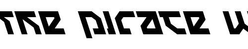 Font : Nostromo-Leftalic Custom Text : The Pirate Way Test your own text here Click to download or to view this font on a tshirt that can be custom printed in Bali