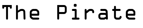 Font : OCR-A-Extended Custom Text : The Pirate Way Test your own text here Click to download or to view this font on a tshirt that can be custom printed in Bali