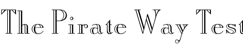 Font : OPTIAmadeus-Open Custom Text : The Pirate Way Test your own text here Click to download or to view this font on a tshirt that can be custom printed in Bali