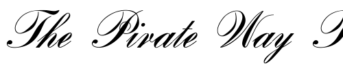 Font : OPTIBank-Script Custom Text : The Pirate Way Test your own text here Click to download or to view this font on a tshirt that can be custom printed in Bali