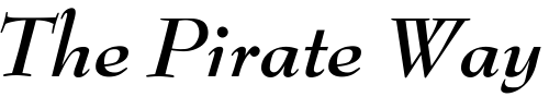 Font : OPTIBenjieModern-BoldIta Custom Text : The Pirate Way Test your own text here Click to download or to view this font on a tshirt that can be custom printed in Bali