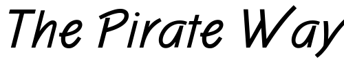 Font : OPTIBlizzard-Casual Custom Text : The Pirate Way Test your own text here Click to download or to view this font on a tshirt that can be custom printed in Bali