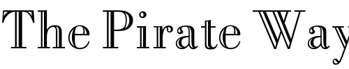 Font : OPTIBodoni-Open Custom Text : The Pirate Way Test your own text here Click to download or to view this font on a tshirt that can be custom printed in Bali