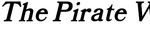 Font : OPTIBookmanBoldItalicSwash Custom Text : The Pirate Way Test your own text here Click to download or to view this font on a tshirt that can be custom printed in Bali