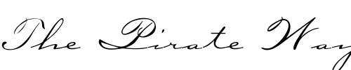 Font : OPTICarmella-HandScript Custom Text : The Pirate Way Test your own text here Click to download or to view this font on a tshirt that can be custom printed in Bali