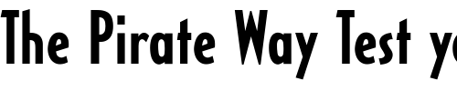Font : OPTICivet-MediumCond Custom Text : The Pirate Way Test your own text here Click to download or to view this font on a tshirt that can be custom printed in Bali