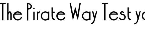 Font : OPTIDesign-Medium Custom Text : The Pirate Way Test your own text here Click to download or to view this font on a tshirt that can be custom printed in Bali