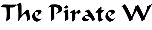 Font : OPTIOndineFive Custom Text : The Pirate Way Test your own text here Click to download or to view this font on a tshirt that can be custom printed in Bali