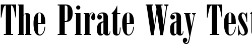 Font : OPTIPosterBodoni-Compr Custom Text : The Pirate Way Test your own text here Click to download or to view this font on a tshirt that can be custom printed in Bali