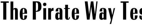 Font : OPTIRadiantBold-Condensed Custom Text : The Pirate Way Test your own text here Click to download or to view this font on a tshirt that can be custom printed in Bali