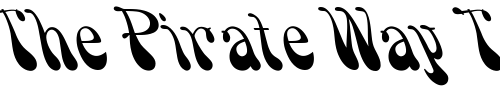 Font : OPTISmoke Custom Text : The Pirate Way Test your own text here Click to download or to view this font on a tshirt that can be custom printed in Bali
