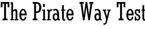 Font : OPTIStymie-MediumCond Custom Text : The Pirate Way Test your own text here Click to download or to view this font on a tshirt that can be custom printed in Bali