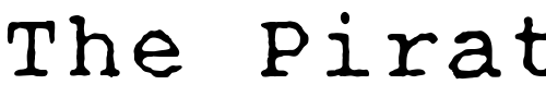 Font : OPTITypewriter-Special Custom Text : The Pirate Way Test your own text here Click to download or to view this font on a tshirt that can be custom printed in Bali