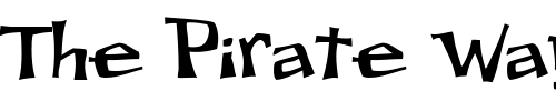 Font : OWOThudThin Custom Text : The Pirate Way Test your own text here Click to download or to view this font on a tshirt that can be custom printed in Bali