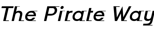 Font : Odyssee-ITC-Medium-Italic Custom Text : The Pirate Way Test your own text here Click to download or to view this font on a tshirt that can be custom printed in Bali