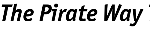 Font : Officina-Sans-OS-ITC-TT-BoldIta Custom Text : The Pirate Way Test your own text here Click to download or to view this font on a tshirt that can be custom printed in Bali