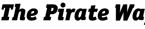 Font : Officina-Ser-ITC-Black-Italic Custom Text : The Pirate Way Test your own text here Click to download or to view this font on a tshirt that can be custom printed in Bali