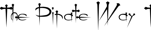 Font : Ogilvie-Cyr Custom Text : The Pirate Way Test your own text here Click to download or to view this font on a tshirt that can be custom printed in Bali