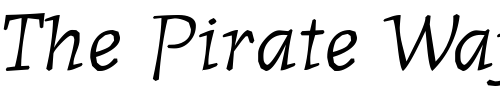 Font : OldNews-Italic Custom Text : The Pirate Way Test your own text here Click to download or to view this font on a tshirt that can be custom printed in Bali