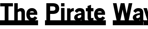 Font : OldSansBlackUnderline Custom Text : The Pirate Way Test your own text here Click to download or to view this font on a tshirt that can be custom printed in Bali