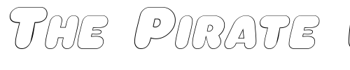 Font : OleadaOutlineSCapsSSK-Italic Custom Text : The Pirate Way Test your own text here Click to download or to view this font on a tshirt that can be custom printed in Bali