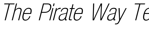 Font : Olnova-LightCondIta Custom Text : The Pirate Way Test your own text here Click to download or to view this font on a tshirt that can be custom printed in Bali