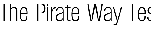 Font : Olympia-XlightCond Custom Text : The Pirate Way Test your own text here Click to download or to view this font on a tshirt that can be custom printed in Bali