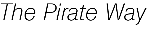 Font : Olympia-XlightIta Custom Text : The Pirate Way Test your own text here Click to download or to view this font on a tshirt that can be custom printed in Bali