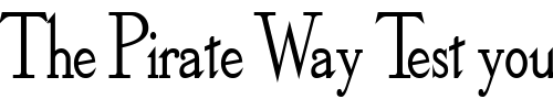 Font : Olympus-Condensed-Bold Custom Text : The Pirate Way Test your own text here Click to download or to view this font on a tshirt that can be custom printed in Bali