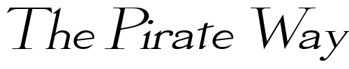 Font : Olympus-Extended-Italic Custom Text : The Pirate Way Test your own text here Click to download or to view this font on a tshirt that can be custom printed in Bali