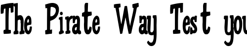 Font : Omega-Regular Custom Text : The Pirate Way Test your own text here Click to download or to view this font on a tshirt that can be custom printed in Bali