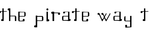 Font : Omellons-Light Custom Text : The Pirate Way Test your own text here Click to download or to view this font on a tshirt that can be custom printed in Bali